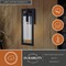Vaxcel Malmo 1 Light Dusk to Dawn Matte Black Contemporary Outdoor Wall Lantern Clear Cylinder Glass T0686 - alternate 7
